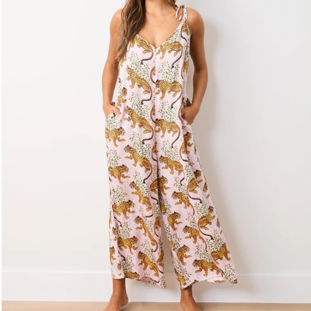 Printfresh Bagheera - Eco Satin Jaipur Jumpsuit - Blush - XXS/XS